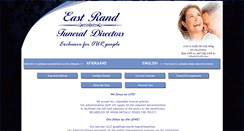 Desktop Screenshot of eastrandfunerals.co.za